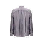 Gray Silk Shirt