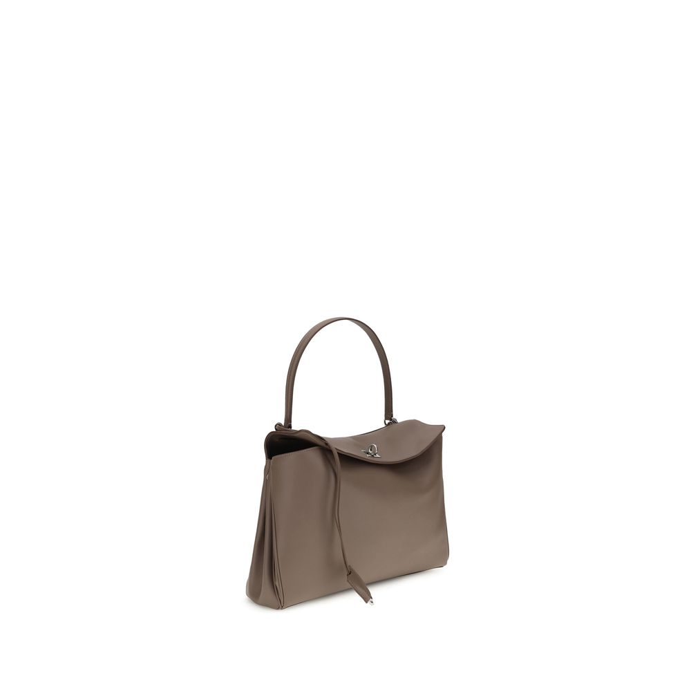 Gray Calf Leather Bos Taurus Shoulder Bag
