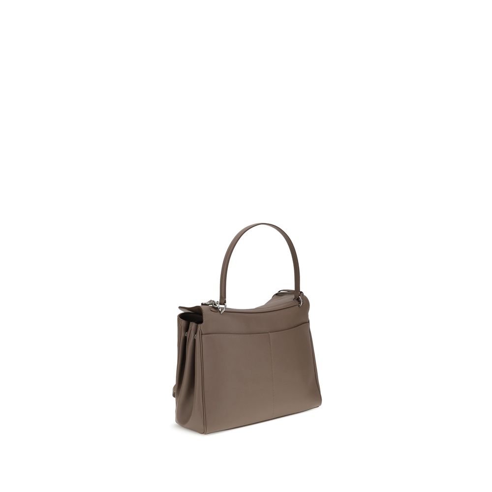 Gray Calf Leather Bos Taurus Shoulder Bag