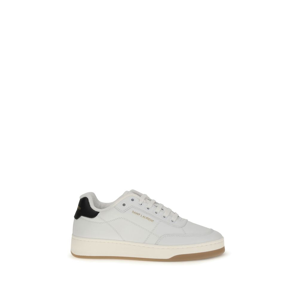 White Calf Leather Bos Taurus Low Top Sneakers