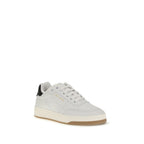 White Calf Leather Bos Taurus Low Top Sneakers