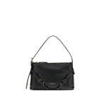 Black Calf Leather Bos Taurus Shoulder Bag