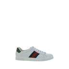 White Calf Leather Bos Taurus Low Top Sneakers