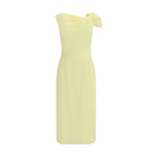 Yellow Viscose Casual Dress
