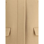 Beige Wool Clothing