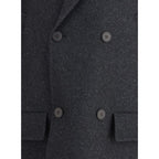 Gray Fleece Wool Coat