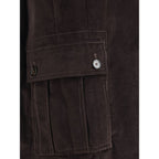 Brown Cotton Cargo Pants