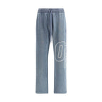Blue Cotton Joggers (Workout Pants)