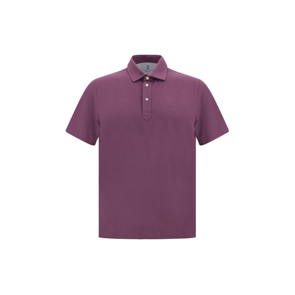 Purple Cotton Polo Shirt