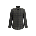 Green Cotton Pattern Shirt