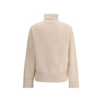 Beige Wool Turtleneck