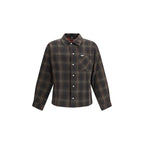 Brown Cotton Pattern Shirt