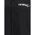 Black Cotton Pattern Shirt