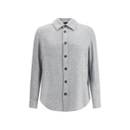 Gray Cashmere Dress Shirt