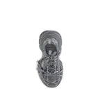 Gray Polyurethane Chunky Sneakers