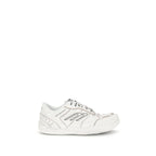 White Calf Leather Bos Taurus Athletic Sneakers