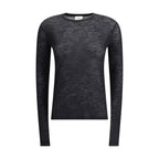 Black Cashmere Long Sleeve T-Shirt