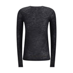 Black Cashmere Long Sleeve T-Shirt
