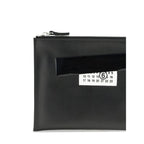 Black Calf Leather Bos Taurus Clutch Bag