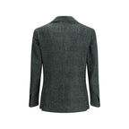 Green Fleece Wool Blazer