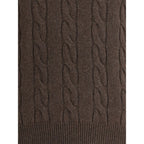 Brown Cashmere Turtleneck