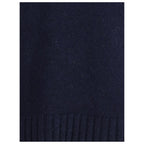 Blue Merino Wool Sweatshirt