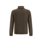 Green Alpaca Vicugna Pacos Turtleneck
