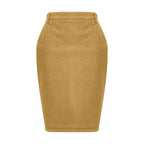Beige Denim Skirt