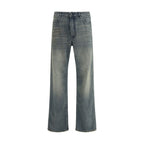 Blue Cotton Relaxed Fit Jeans