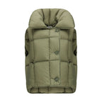 Green Nylon Sleveless Jacket