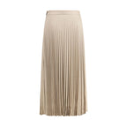 Beige Wool Long Skirt