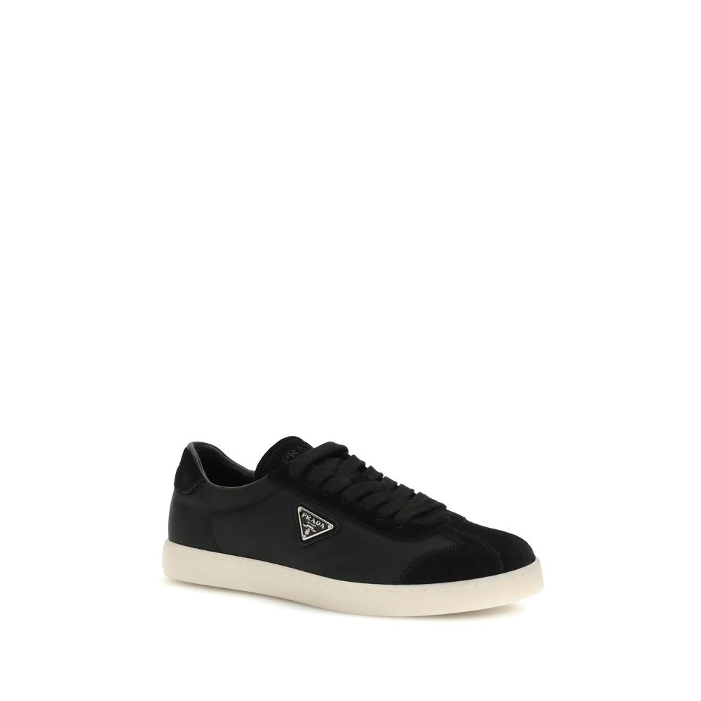 Black Polyamide Low Top Sneakers