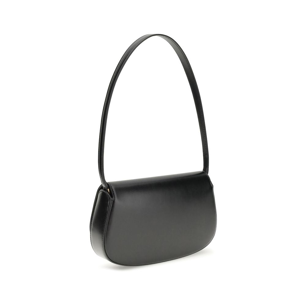 Black Calf Leather Bos Taurus Shoulder Bag