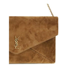 Beige Calf Leather Bos Taurus Shoulder Bag