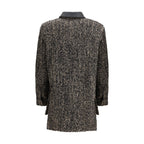 Brown Fleece Wool Coat