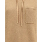 Beige Wool Hoodie