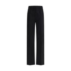 Black Camel Hair  Casual Pants