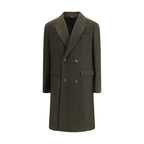 Green Fleece Wool Coat