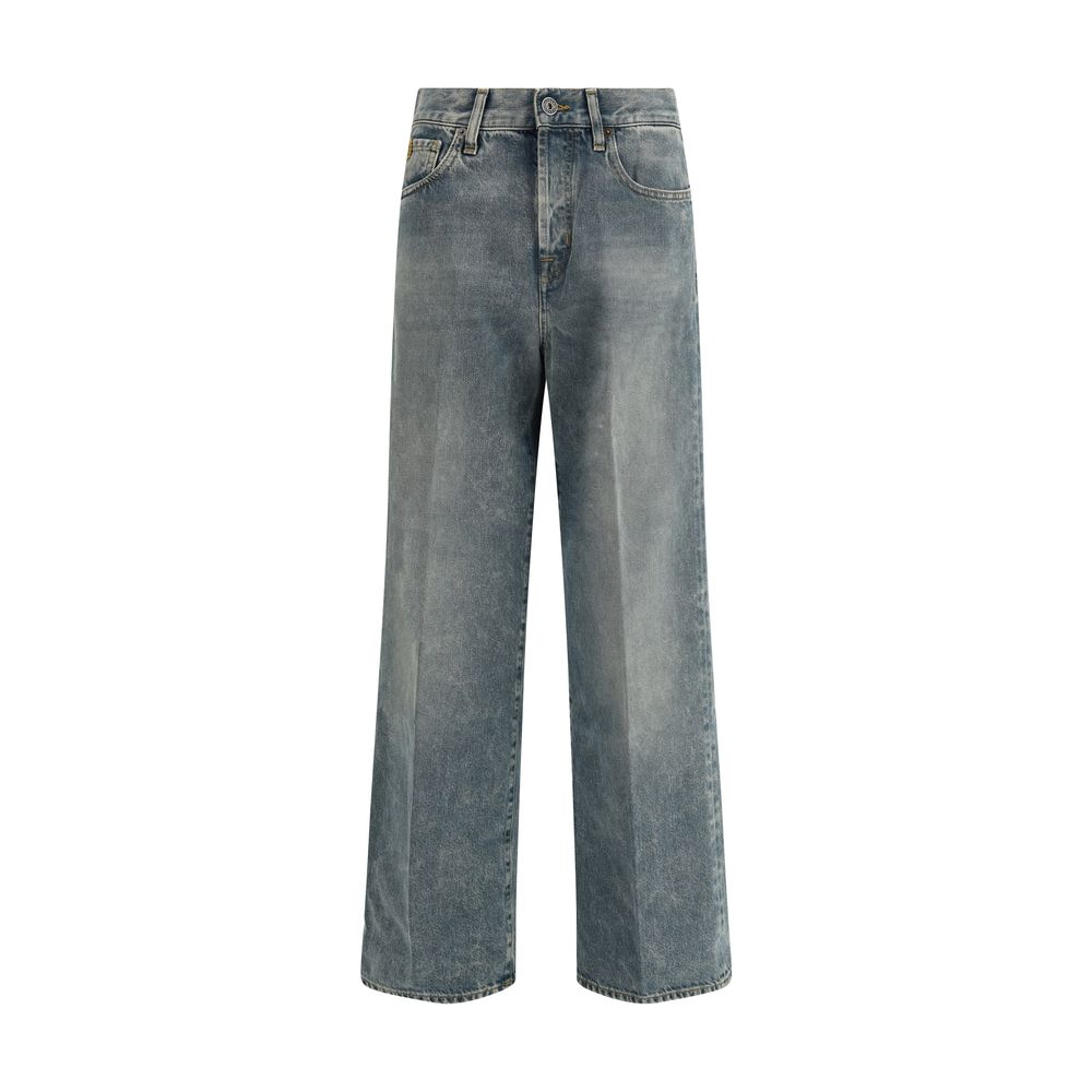 Blue Cotton Jeans Denim