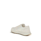 Cream Recycled Polyamide Athletic Sneakers