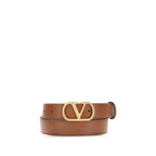 Beige Calf Leather Bos Taurus Regular Belt
