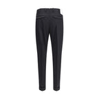 Black Fleece Wool Casual Pants
