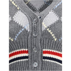 Gray Fleece Wool Cardigan