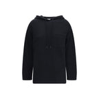 Black Wool Hoodie