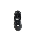 Black Polyester Athletic Sneakers
