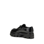 Black Calf Leather Bos Taurus Platform Loafers