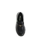 Black Calf Leather Bos Taurus Platform Loafers