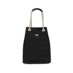 Black Recycled Polyamide Shoulder Bag
