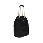 Black Recycled Polyamide Shoulder Bag