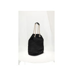 Black Recycled Polyamide Shoulder Bag